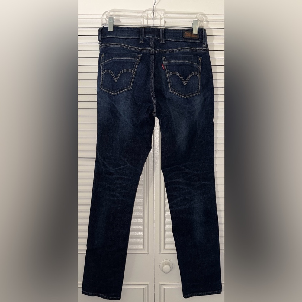 Levi’s Women’s Curvy 529 Skinny Leg Irregular Double Button Jean Size 8M - Picture 4 of 10